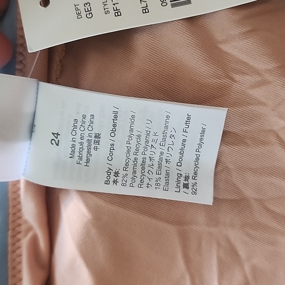 NWT J. Crew Rouched Square neck one piece swimsuit size 24 - Picture 5 of 6